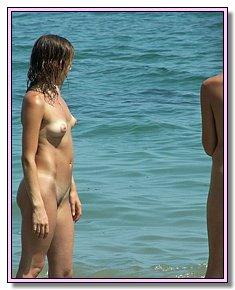 cute various nudists chicks dropping swimwear on nude beach in usa
