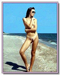obscene various nudists chicks admires its body at texas nude beach