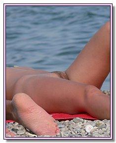 sexually attractive nudists-teenagers fully exposes at beach among men