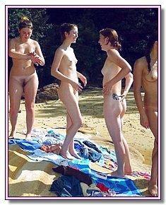 gratifying to the eye teeny nudists warms up their bottoms near beach resort Jamaica