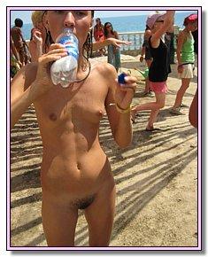 lewd various teenage girls enjoys nudist life near beach resort Jamaica