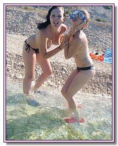 engaging female nudists sunbathes without bikini at nude beaches in Cuba