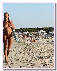 bare juvenile nudist girls disclaims swimwear In the company of nudists on the beach