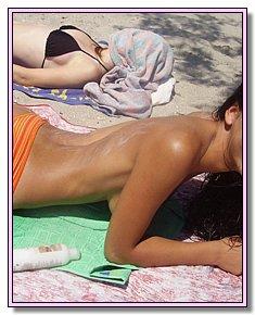 liberated teeny girls teases men at beach among men
