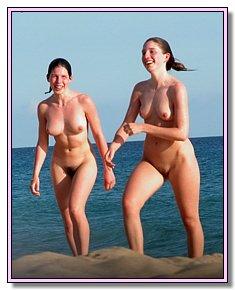 With bald pussy yong nudies removes briefs on a wild beach