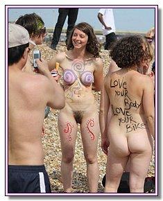 shapely bitches teases men at legal nude  beach