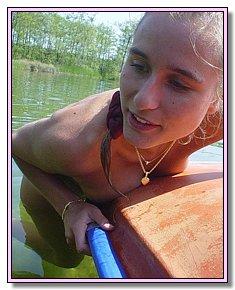 horny amatuer nudes has naked fun by the sea