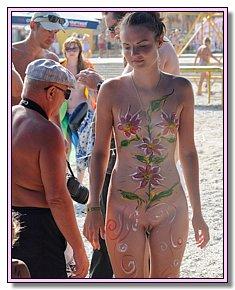 tempting beach teens has naked fun on the beaches of the U.S