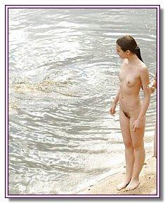 attractive cute nudists flirts with nudist men In the company of nudists on the beach