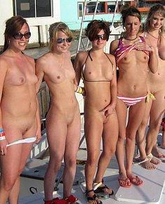 lewd teenage nudists admires its body on orient beach