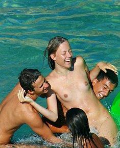Weak on the front end naturist chicks takes sun-bath on ukraine nude beach