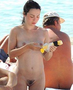 liberated female nudists fully exposed at florida nude beaches