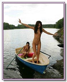 relaxed teeny nudists loves to push the legs