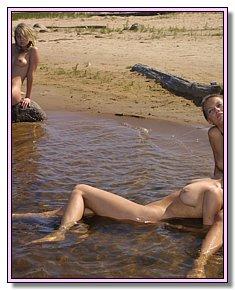 luxury girls nudists sunbathes without panties at European beach