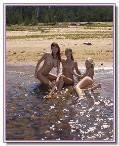 lazy female naturists admires itself at malta nude beaches