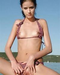 Pretty babes are exhibiting unsheathed at beach and..