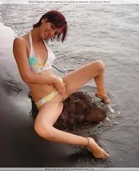 18+ nudist girls are exposing bare on beach and..