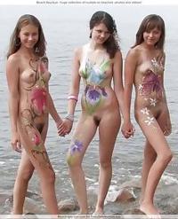 Pretty chicks are exposing naked at beach and shows..
