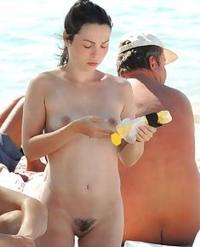 liberated female nudists fully exposed at..